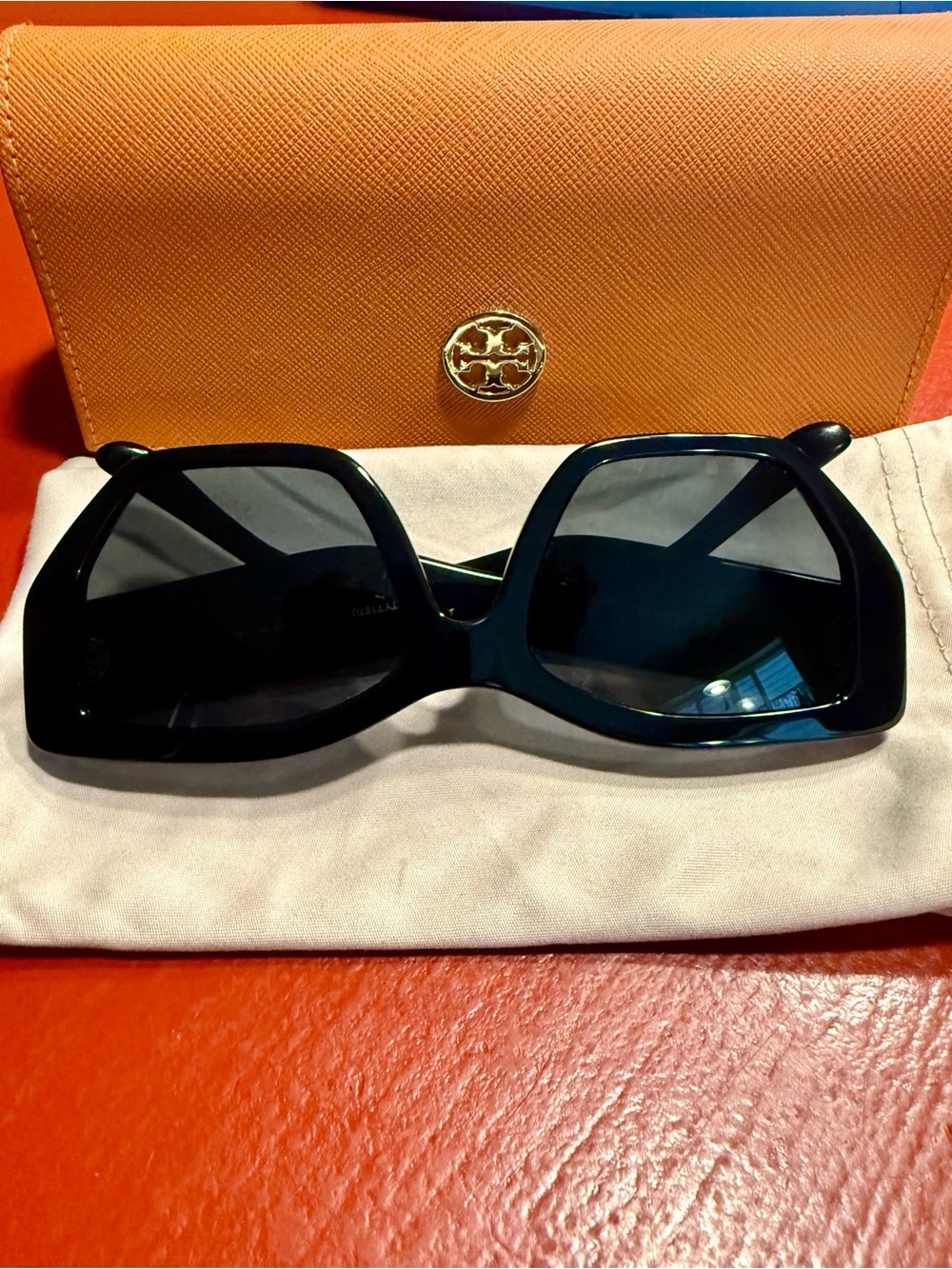 TORY BURCH TY7187U 170981 Black Dark Grey Polarized 53 mm Women's Sunglasses